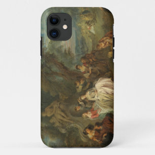Capa Para iPhone 11 Fête Champêtre, C. 1730 (óleo em canvas)