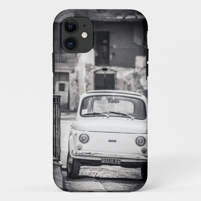 Capa Para iPhone 11 Fiat 500, Cinquecento em Italia (Verso)