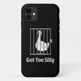 Capa Para iPhone 11 Ficou Muito Bobo Punição de Ganso Engraçado Humor