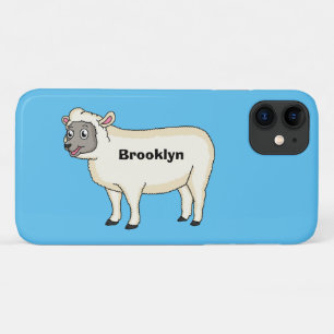 Capa Para iPhone 11 Figura de desenho animado de ovelhas bonitas e fel