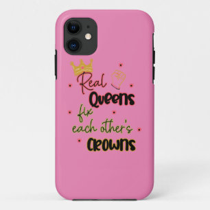 Capa Para iPhone 11 Filas reais consertam as corvos uns dos outros