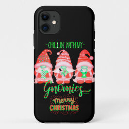 Capa Para iPhone 11 FILHEM COM MEUS GNOMES, natal engraçado