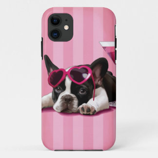 Capa Para iPhone 11 Filhote de cachorro do buldogue francês