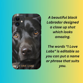 Capa Para iPhone 11 Filhote Labrador Preto