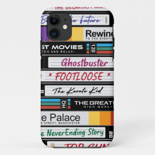 Capa Para iPhone 11 Filmes com anos 80 VHS Retroativos