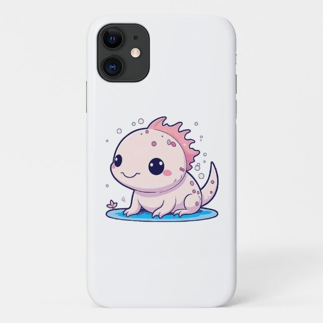 Capa Para iPhone 11 filósofo axolote fofo (Verso)