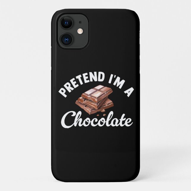 Capa Para iPhone 11 Fingir que sou um Bar de chocolate (Verso)