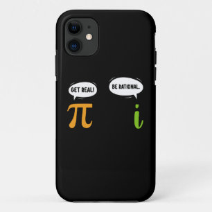 Capa Para iPhone 11 Fique Ligado Seja Racional Piada Divertida de Mate