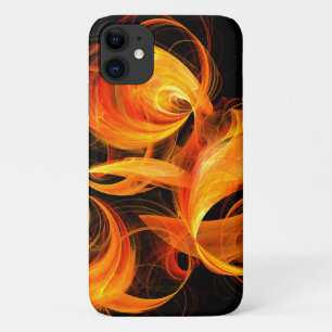 Capa Para iPhone 11 Fireball Abstrato Art