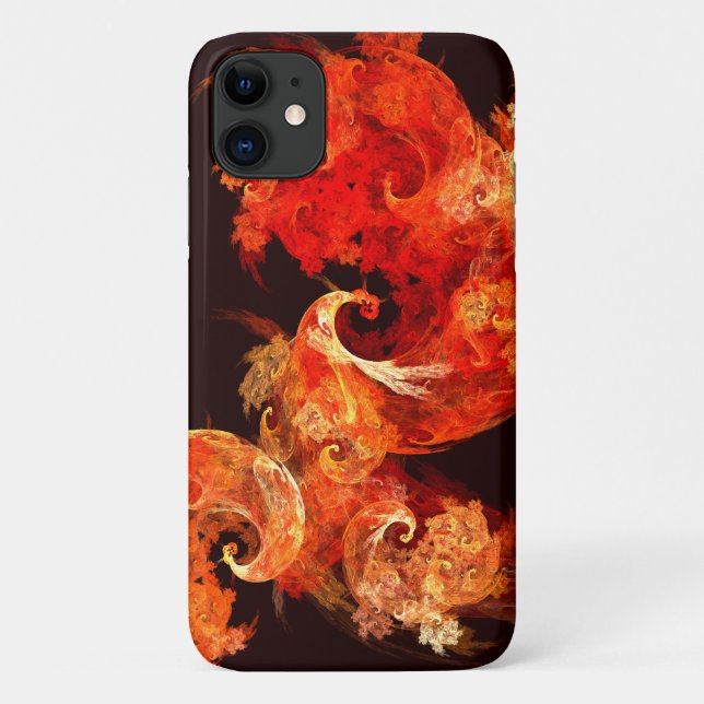 Capa Para iPhone 11 Firebird Abstrato Art (Verso)