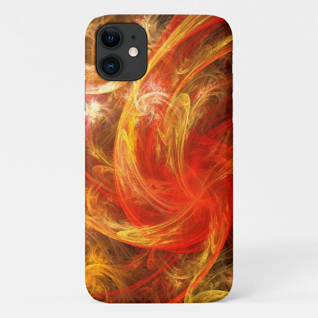Capa Para iPhone 11 Firestorm Nova Abstrato Art (Verso)