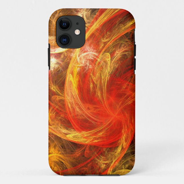 Capa Para iPhone 11 Firestorm Nova Abstrato Art (Verso)