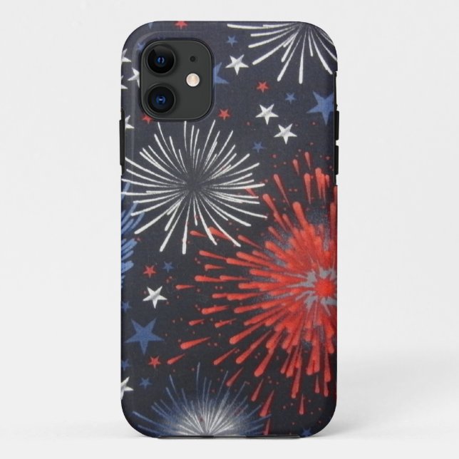 Capa Para iPhone 11 Fireworks (Verso)