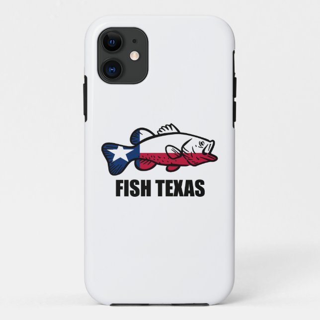 Capa Para iPhone 11 Fish Texas (Verso)
