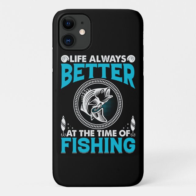 Capa Para iPhone 11 Fishing Theme (Verso)