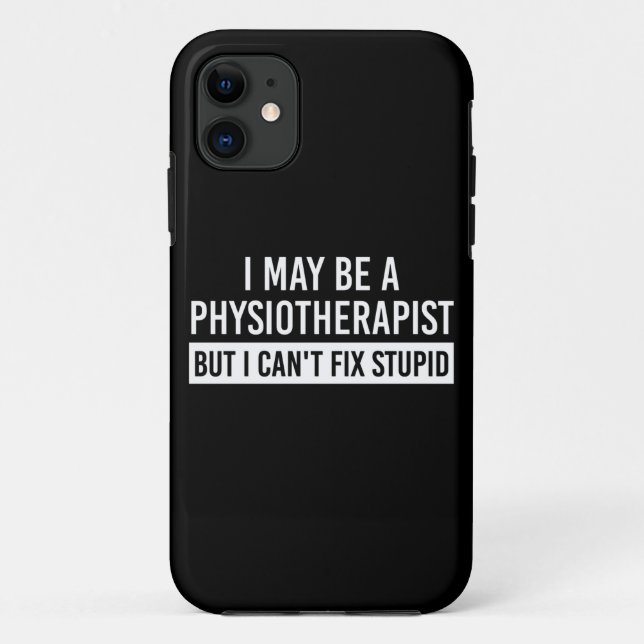 Capa Para iPhone 11 Fisioterapeuta Funny Sayings presentes PT (Verso)