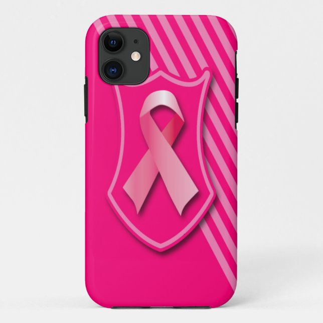 Capa Para iPhone 11 Fita da consciência do cancro da mama (Verso)