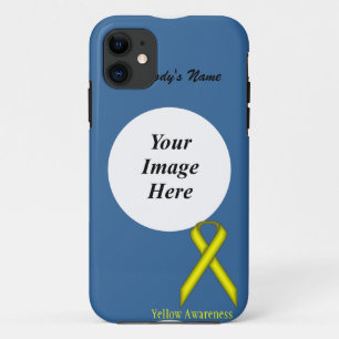 Capa Para iPhone 11 Fita Padrão Amarela de Kenneth Yoncich
