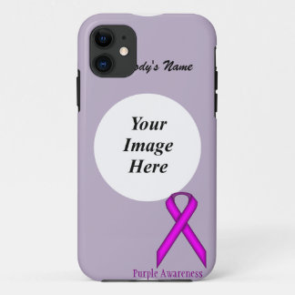Capa Para iPhone 11 Fita Padrão Roxa de Kenneth Yoncich