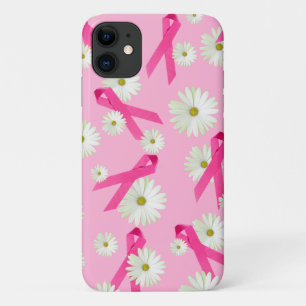 Capa Para iPhone 11 Fita rosa de consciência do Cancer da mama