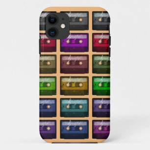 CAPA PARA iPhone 11 FITAS CASSETE AMANTE DE MÚSICA RETRÔ