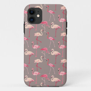 Capa Para iPhone 11 Flamingos retros