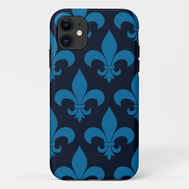 Capa Para iPhone 11 Fleur de lis Pattern Classic (Verso)