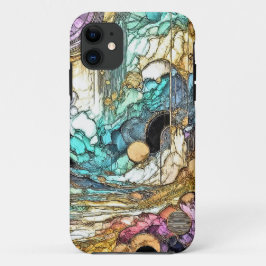 Capa Para iPhone 11 Fliesender Goldfluss