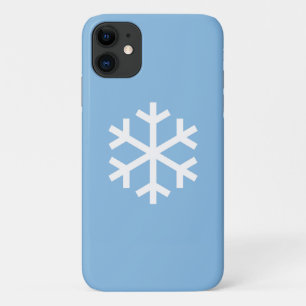 Capa Para iPhone 11 Floco de neve Natal Blue iPhone 11 Case