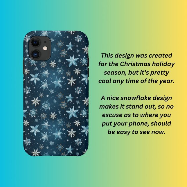 Capa Para iPhone 11 Flocos de neve (Criador carregado)