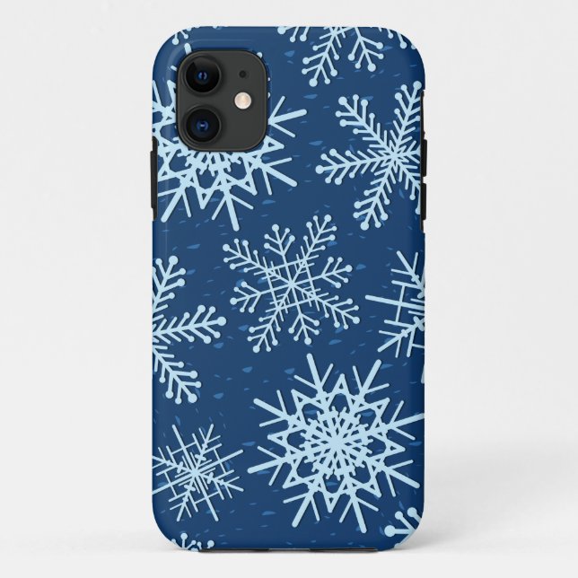 Capa Para iPhone 11 Flocos de neve, caso do iPhone 5 (Verso)