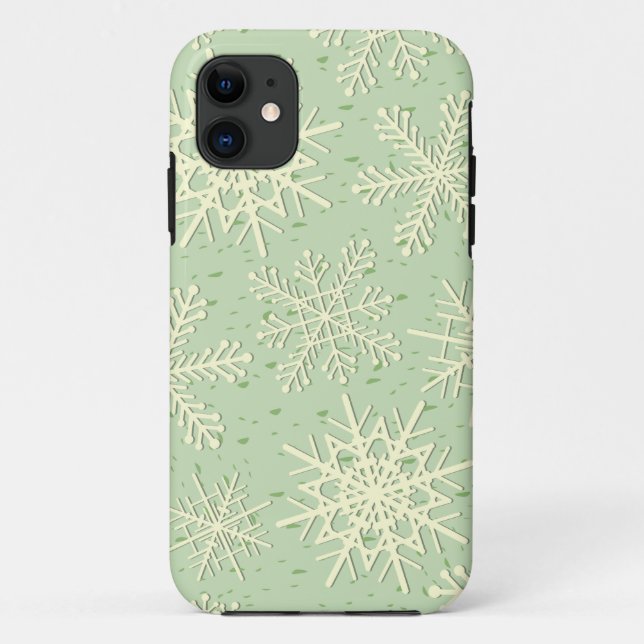 Capa Para iPhone 11 Flocos de neve, caso do iPhone 5 (Verso)