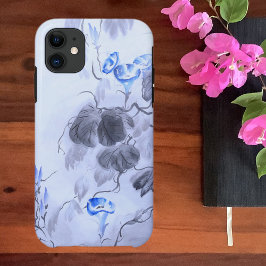 Capa Para iPhone 11 Flor Azul