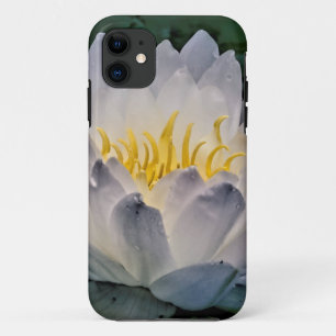 Capa Para iPhone 11 Flor branca de Lotus Brilhante 