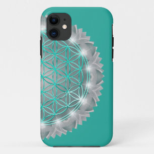 Capa Para iPhone 11 FLOR DA VIDA - Sagrado Geometrie Light 2