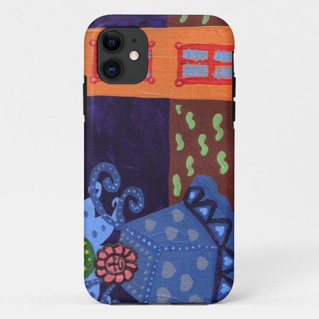 Capa Para iPhone 11 flor de caixa surpresa (Verso)