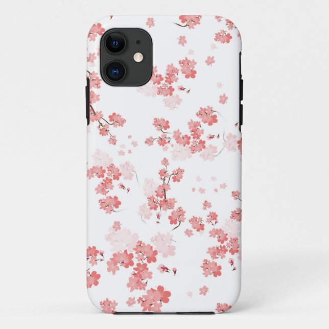 Capa Para iPhone 11 Flor de Cerejeira 2 (Verso)