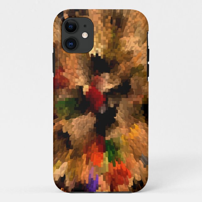 Capa Para iPhone 11 Flor de Intermitência...... (Verso)