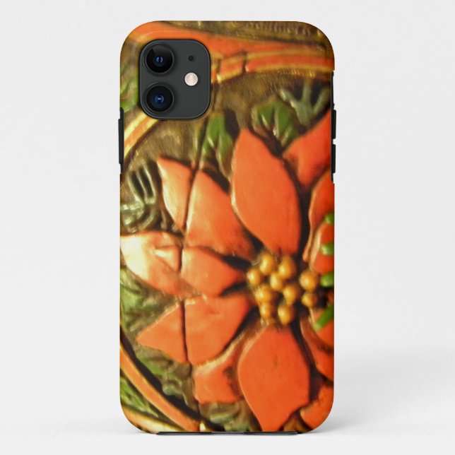Capa Para iPhone 11 Flor de Natal (Verso)