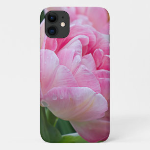 Capa Para iPhone 11 Flor de Tulipas Duplas