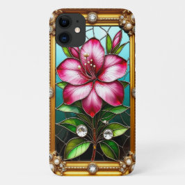 Capa Para iPhone 11 Flor Vibrante Ornadamente Enquadrada