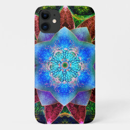 Capa Para iPhone 11 Flor virtual avermelhada ou rústica