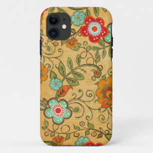 Capa Para iPhone 11 Floral antiquado