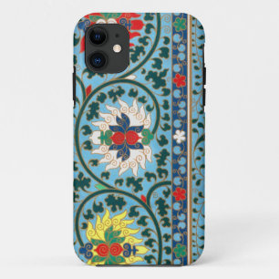 Capa Para iPhone 11 Floral chinês antigo no céu azul