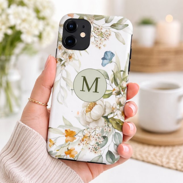 Capa Para iPhone 11 Floral Dupla Lado do País Elegante (Criador carregado)
