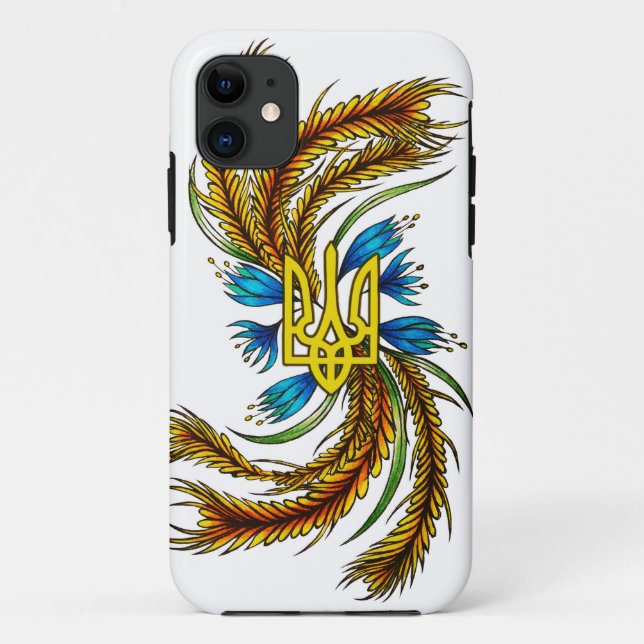 Capa Para iPhone 11 Floral ucraniano (Verso)