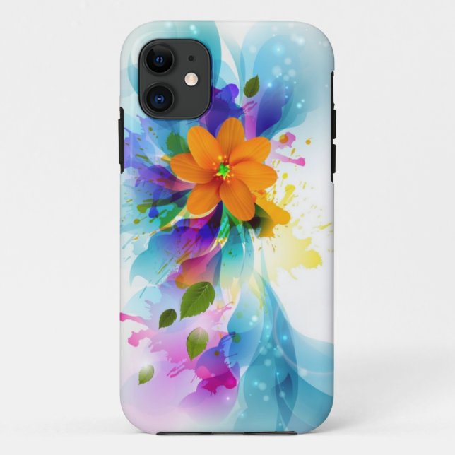 Capa Para iPhone 11 Flores (Verso)