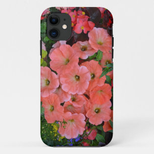 Capa Para iPhone 11 Flores alaranjadas do petúnia