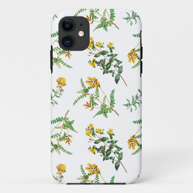 Capa Para iPhone 11 Flores Amarelas (Verso)