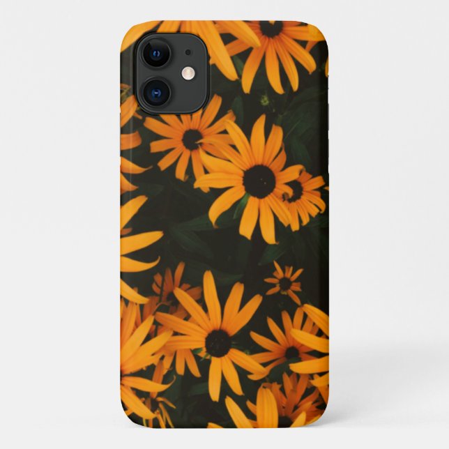 Capa Para iPhone 11 Flores Amarelas - Floral - Girassol (Verso)